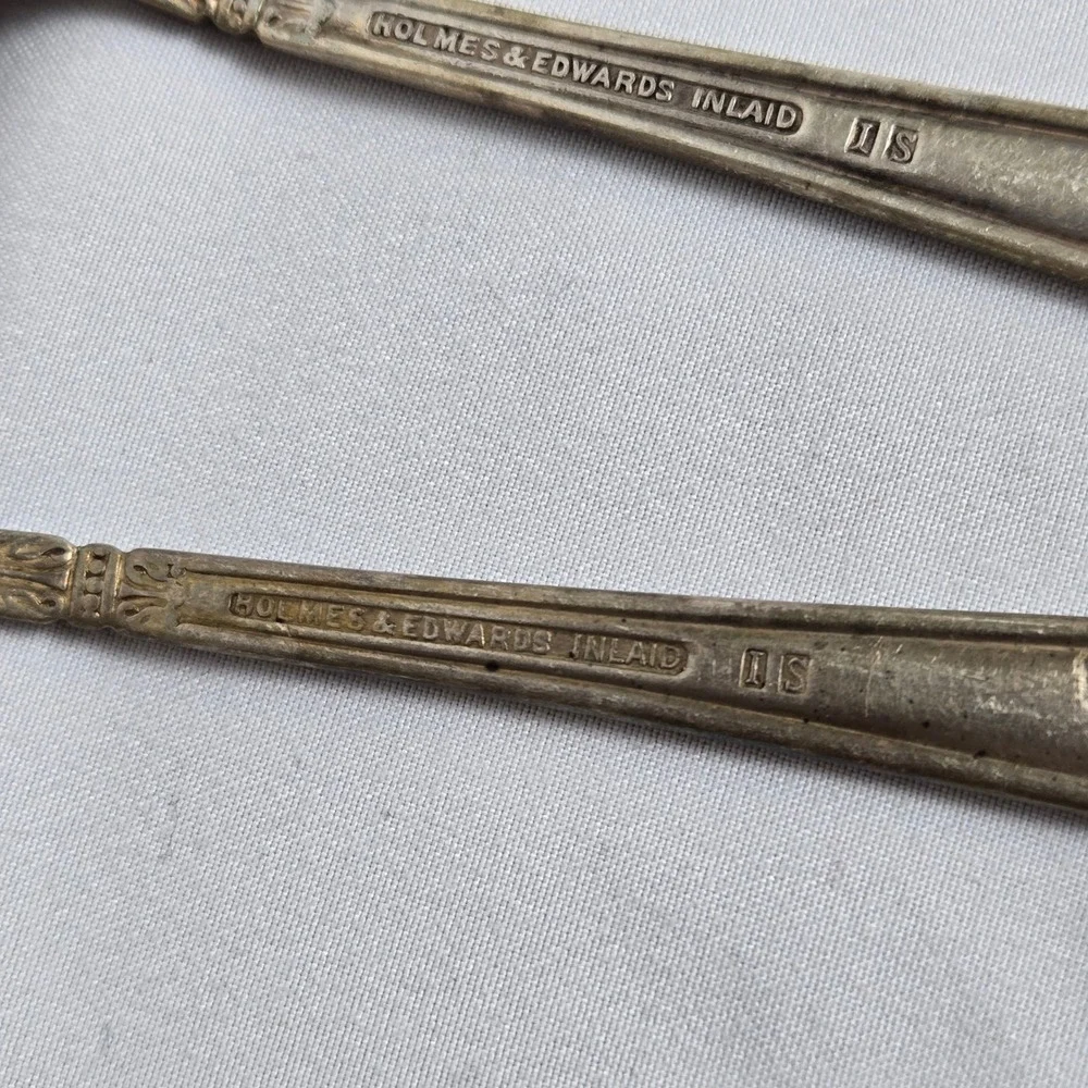 Holmes & Edwards‎ Silverplate Teaspoons, Danish Princess, 6.25